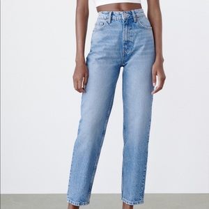 NWT ZARA classic mom fit jeans